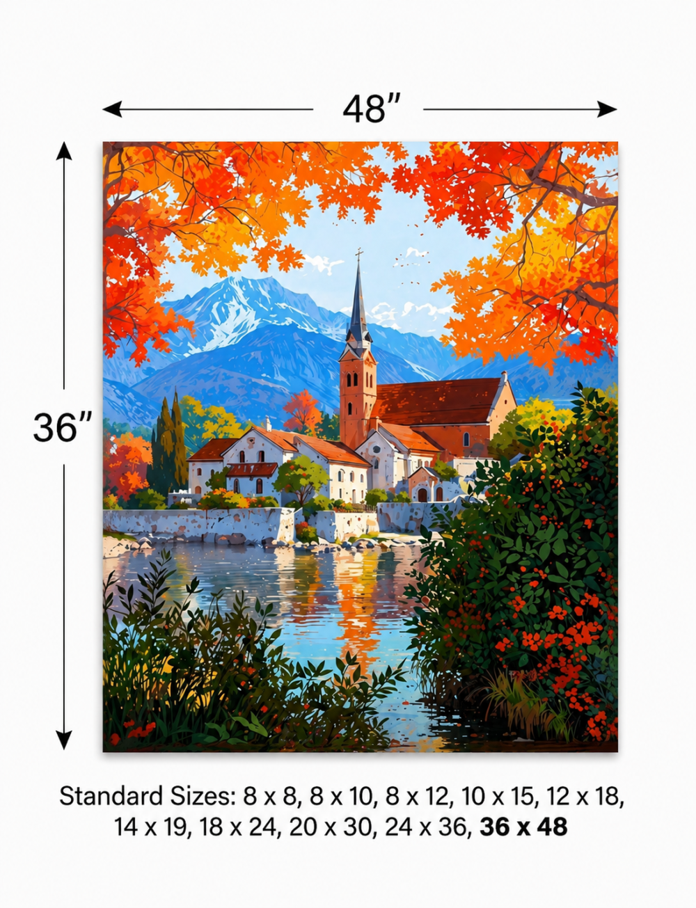 Anayat Autumn Lake Canvas – Anayat