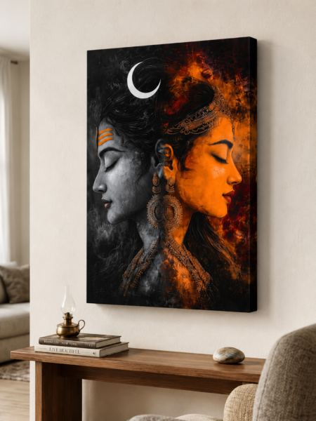 Anayat Ardhanarishvara Canvas