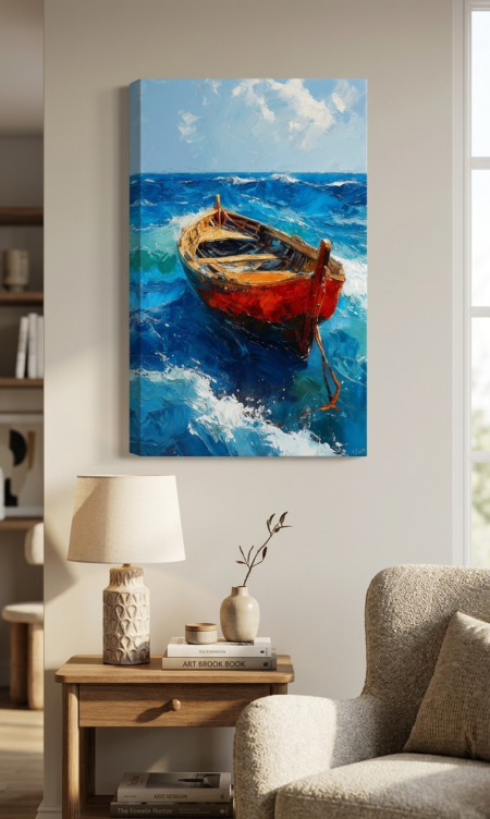 Anayat Crimson Voyage Canvas