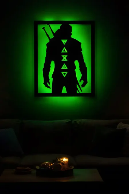 Anayat Gaming Silhouette Wall Art