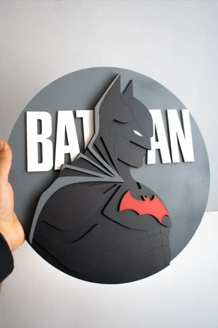 Anayat Batman Round Wall Art