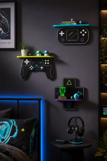 Anayat Gaming Shelf Decor