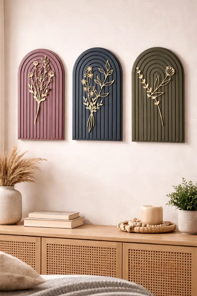 Anayat MDF Leaf Wall Decor - 3 Colors