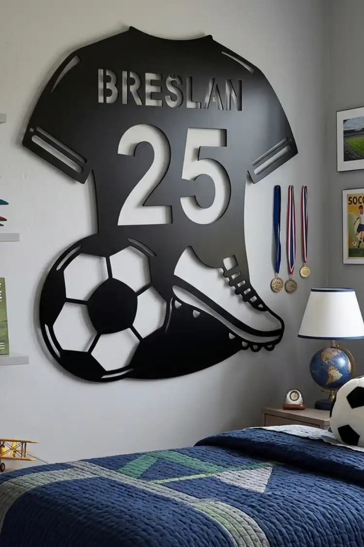 Anayat Football Jersey Wall Art