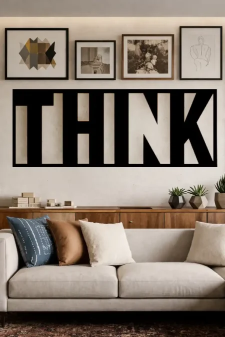 Anayat Think Typography Wall Art