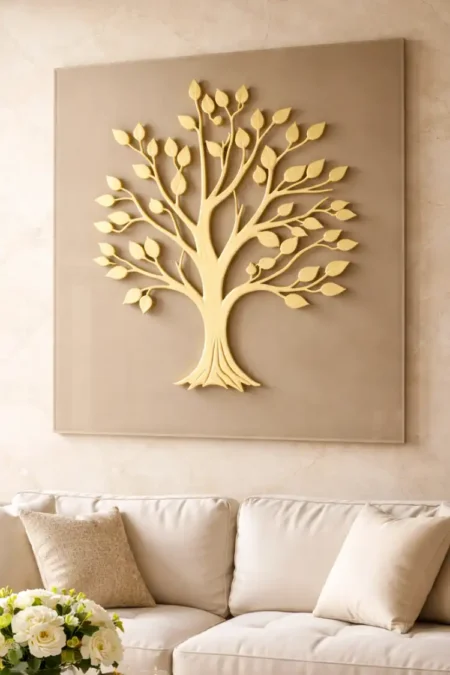 Anayat Golden Tree Wall Art