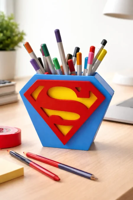Anayat Superman Pen Holder