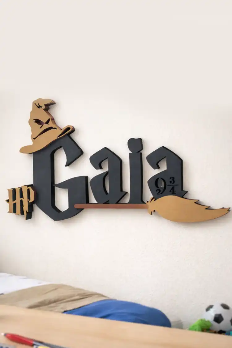 Anayat Harry Potter Wizard Name Decor