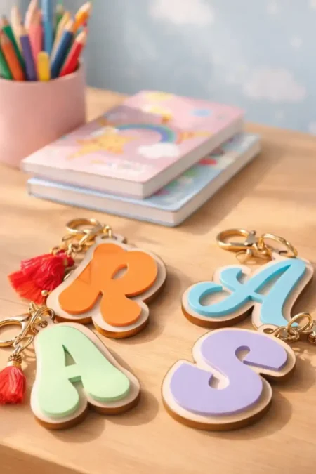 Anayat Name Initial Keychain