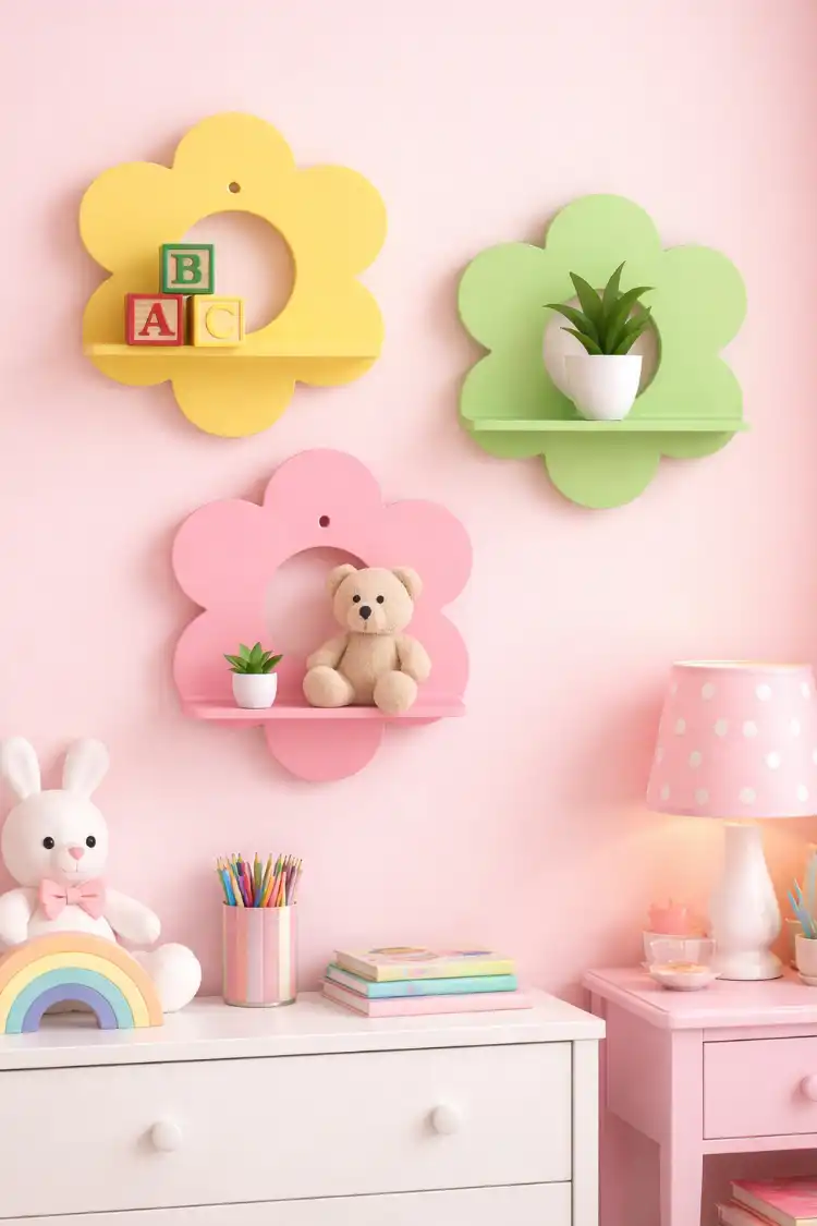 Anayat Floral Wall Shelves