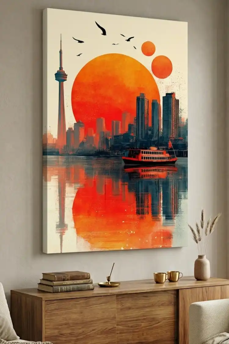 Anayat Urban Sunset Canvas