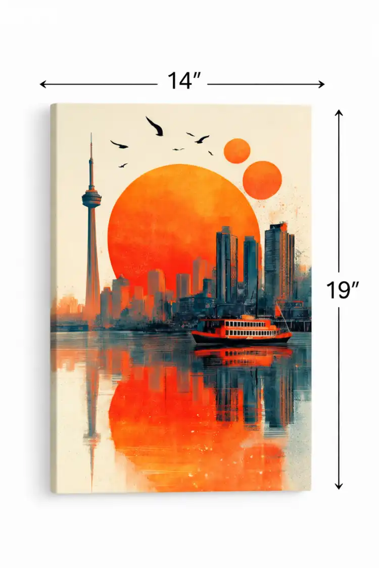 Anayat Urban Sunset Canvas - Image 2