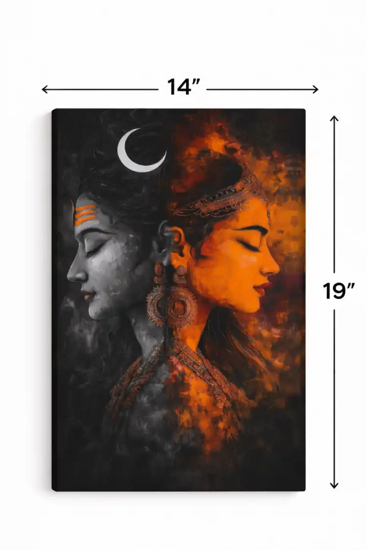 Anayat Ardhanarishvara Canvas - Image 2