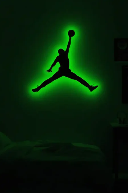Anayat Jordan LED Backlit Silhouette Wall Art