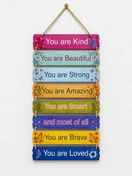 Anayat Inspirational Positive Quotes Wooden Wall Hanging Decor