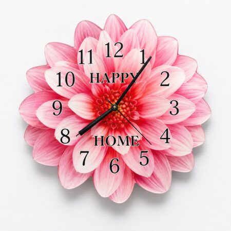 Anayat Bloom Flower Acrylic Wall Clock