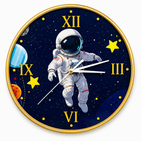 Anayat Astronaut Space Wall Clock