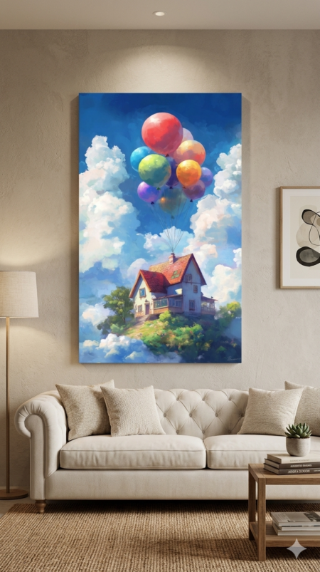Anayat Dreamy Sky Escape Canvas Wall Painting