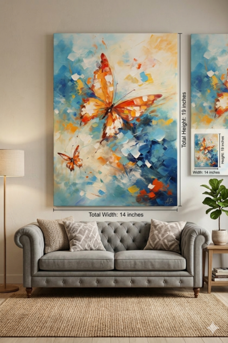 Anayat Butterfly Bliss Harmony Canvas Wall Painting