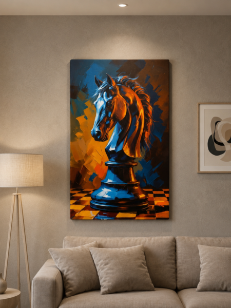 Anayat Strategic Horse Power Canvas Wall Painting