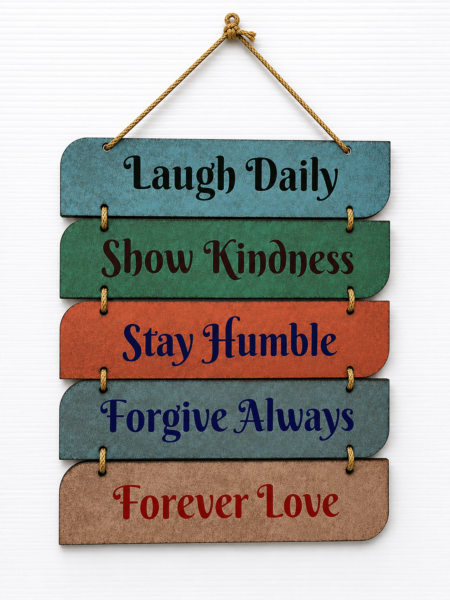 Anayat Inspirational Wooden Wall Hanging Decor