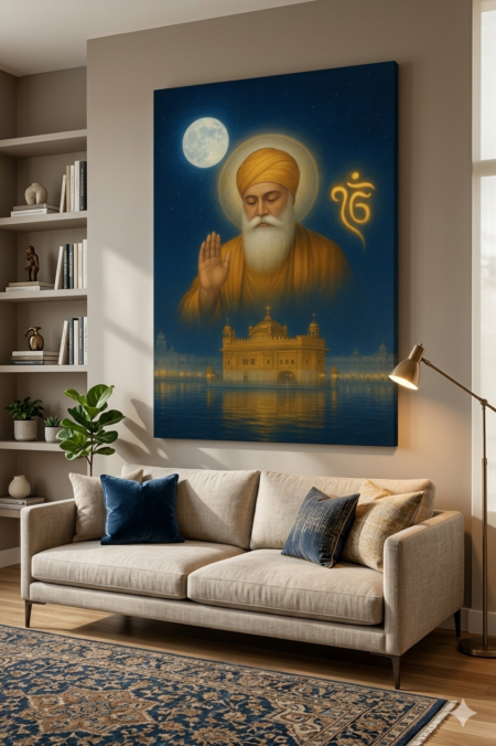 Anayat Guru Nanak Divine Blessings Canvas Wall Painting