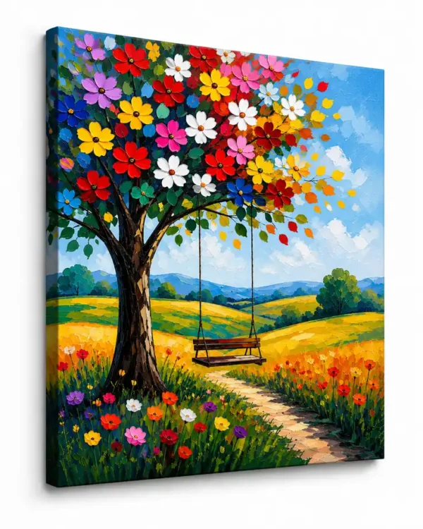 Anayat Blooming Swing Canvas Wall Painting
