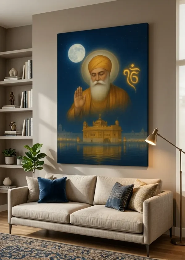 Anayat Guru Nanak Divine Blessings Canvas Wall Painting