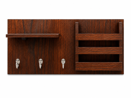 Anayat Wooden Key Holder with Shelf & Storage Organizer