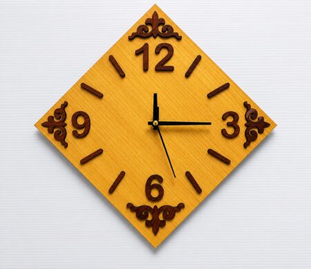 Anayat Classic Wooden Wall Clock – Elegant MDF Wall Décor