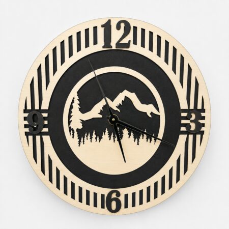 Anayat Mountain Landscape Wall Clock