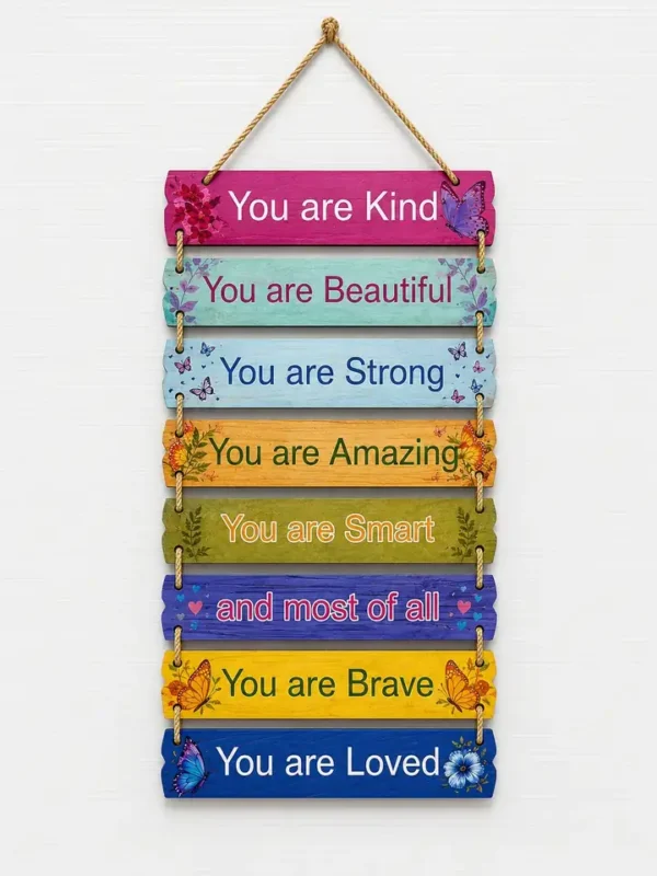 Anayat Inspirational Positive Quotes Wooden Wall Hanging Decor