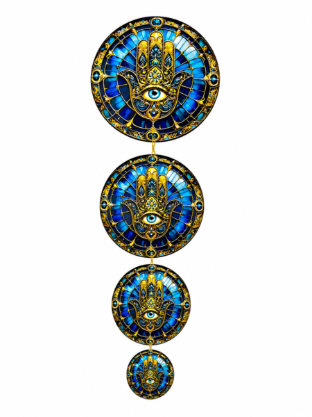 Anayat Hamsa Hand Evil Eye Hanging Wall Decor