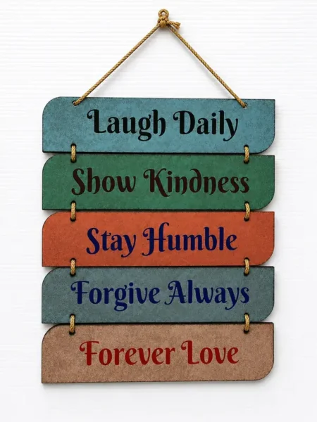 Anayat Inspirational Wooden Wall Hanging Decor