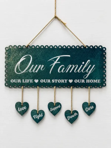 Anayat Our Family Wooden Wall Hanging Decor
