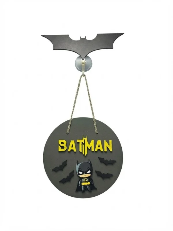 Anayat Batman Wooden Hanging Wall Decor