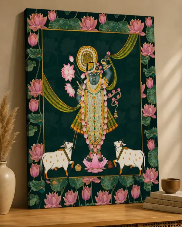 Anayat Shrinathji Krishna Devotional Canvas