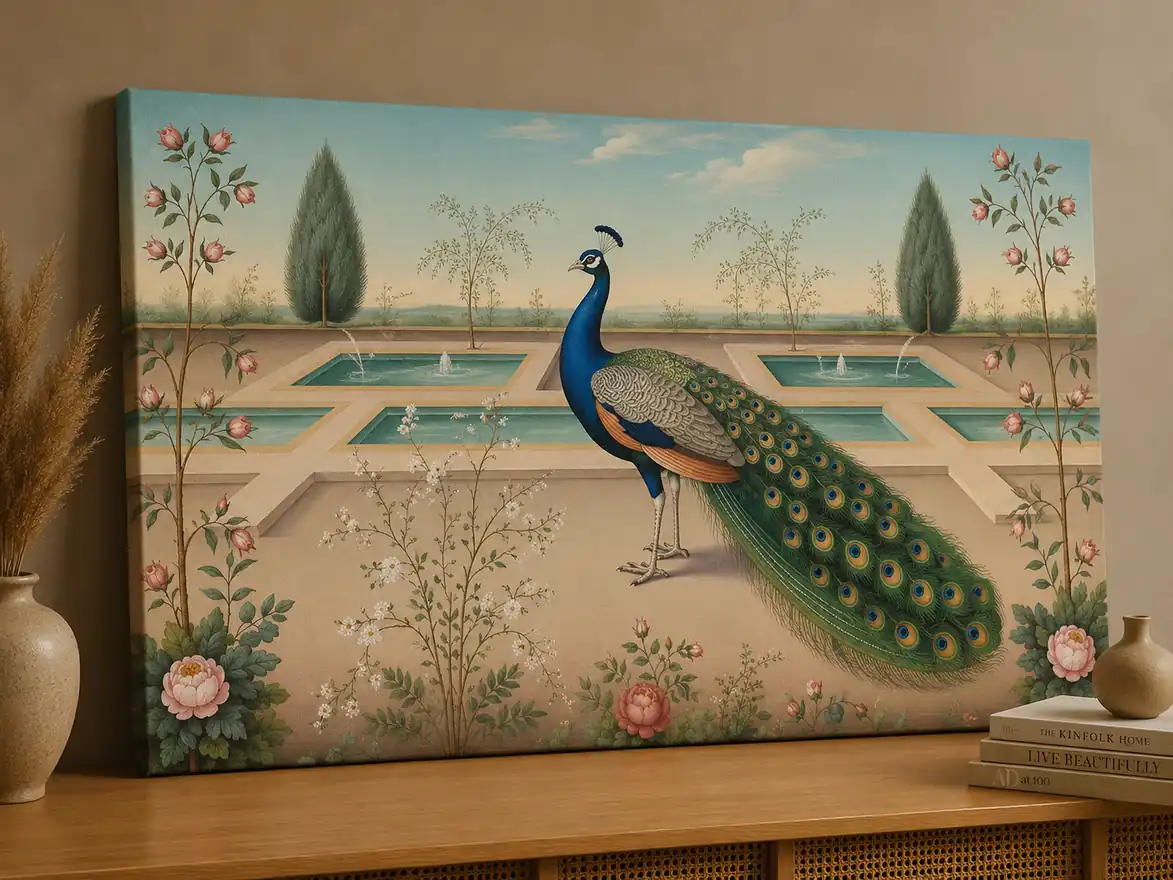 Anayat Peacock Royal Garden Canvas