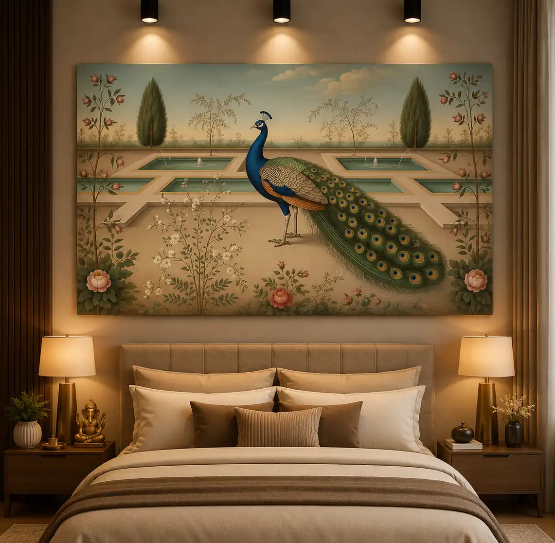Anayat Peacock Royal Garden Canvas - Image 6