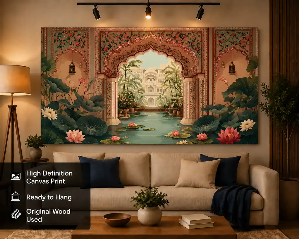 Anayat Radha Krishna Tree of Life Canvas - Image 3