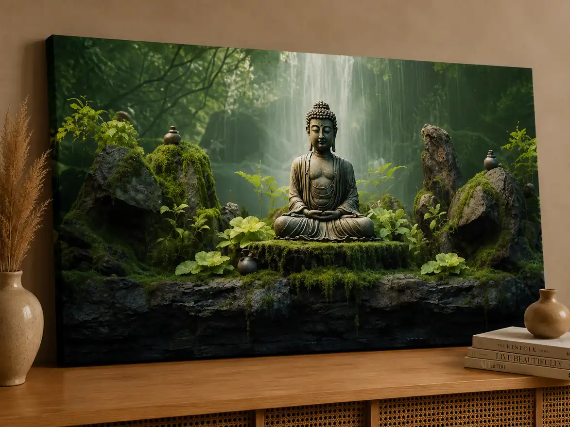 Anayat Buddha Zen Forest Canvas