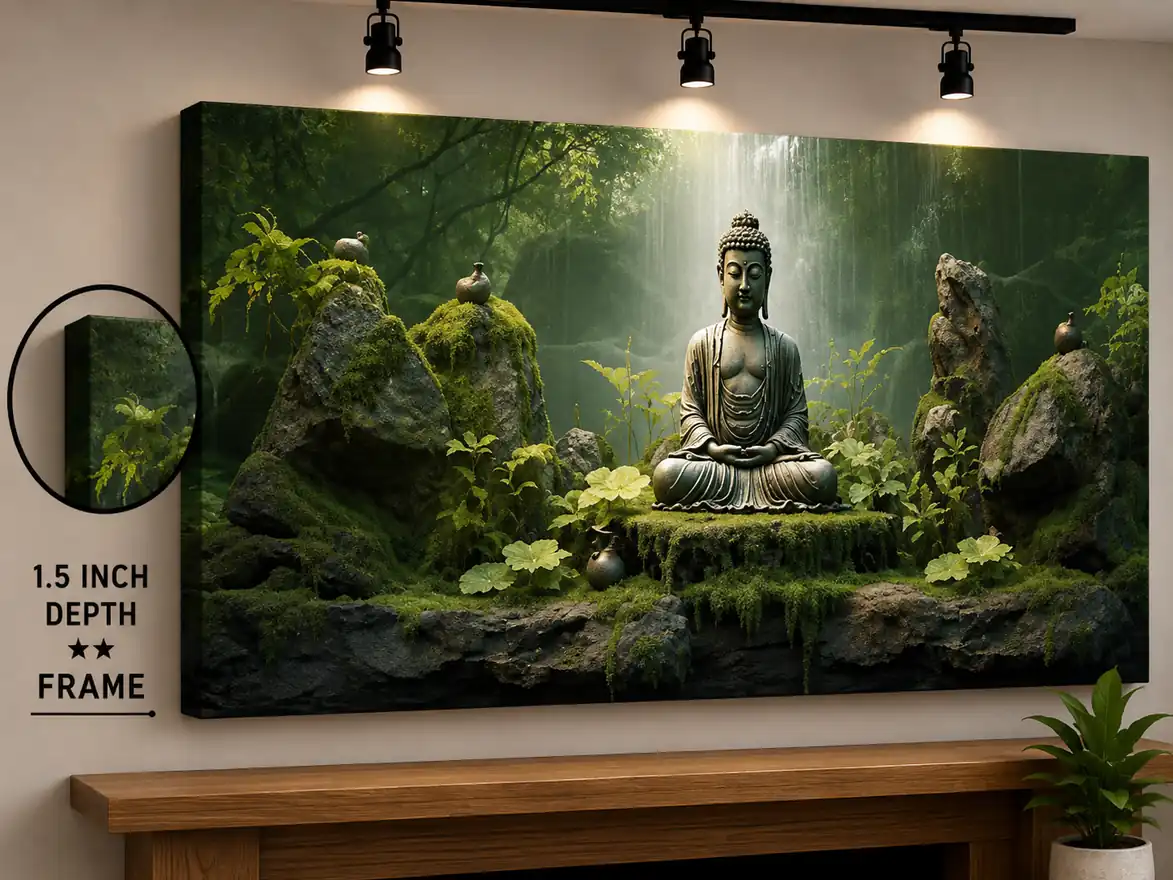 Anayat Buddha Zen Forest Canvas - Image 2