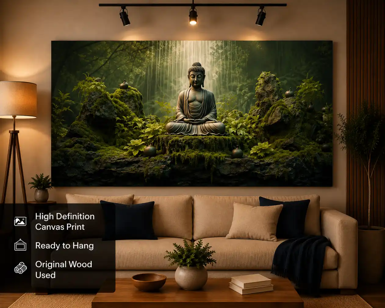 Anayat Buddha Zen Forest Canvas - Image 3