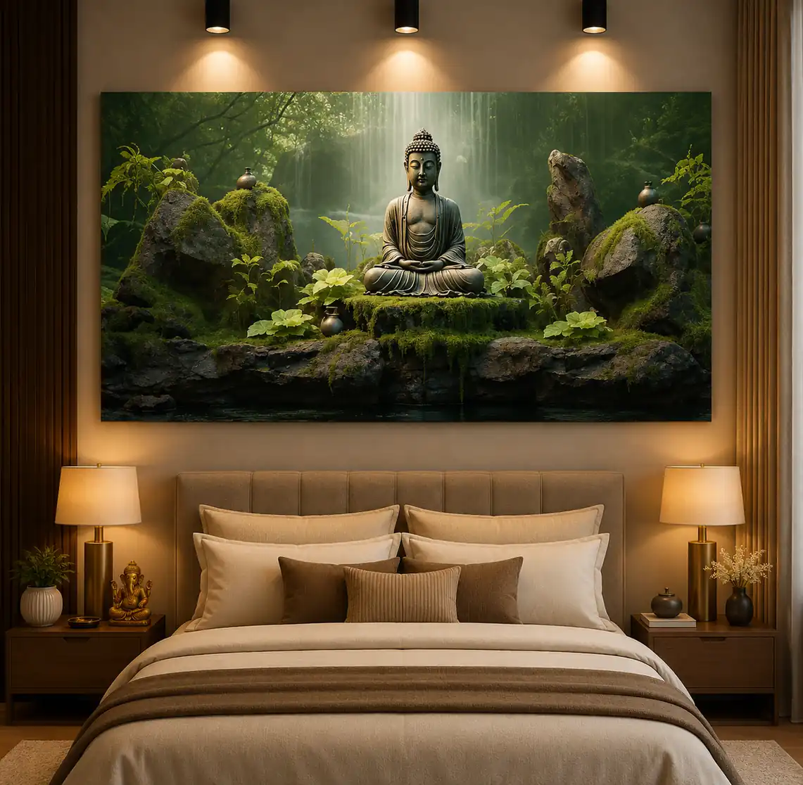 Anayat Buddha Zen Forest Canvas - Image 6