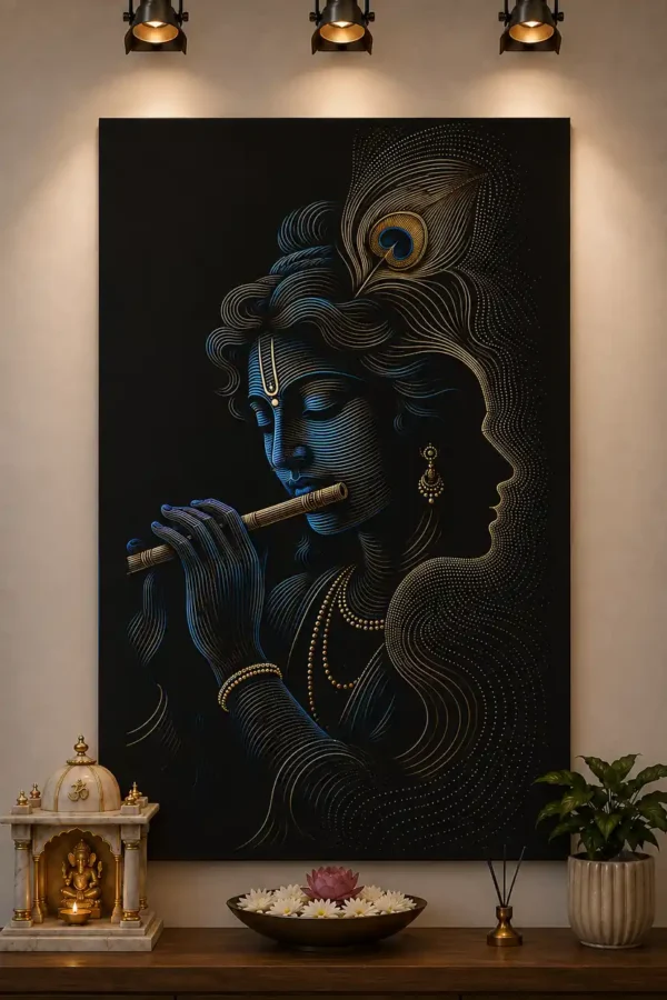 Anayat Lord Krishna Divine Canvas