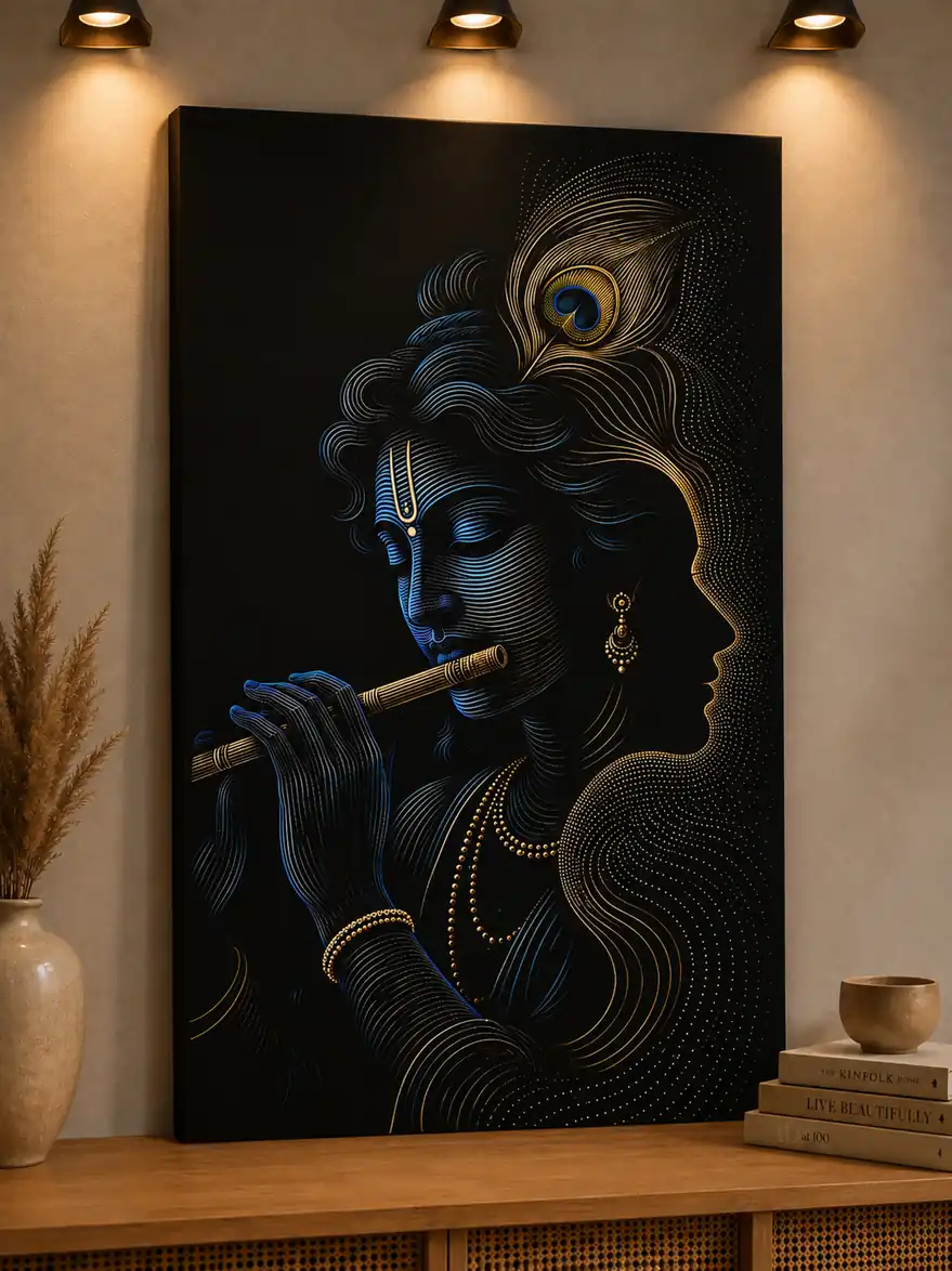 Anayat Lord Krishna Divine Canvas - Image 2