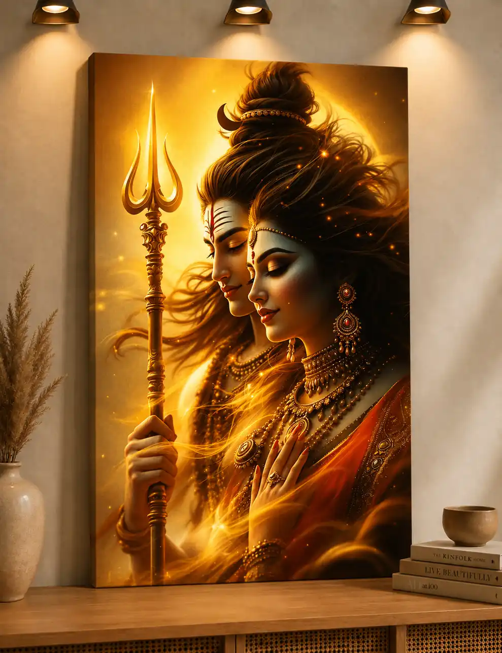 Anayat Shiva Parvati Divine Union Canvas - Image 2