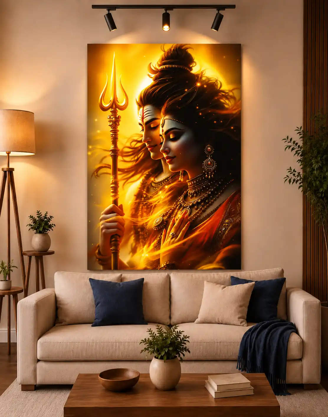 Anayat Shiva Parvati Divine Union Canvas - Image 4