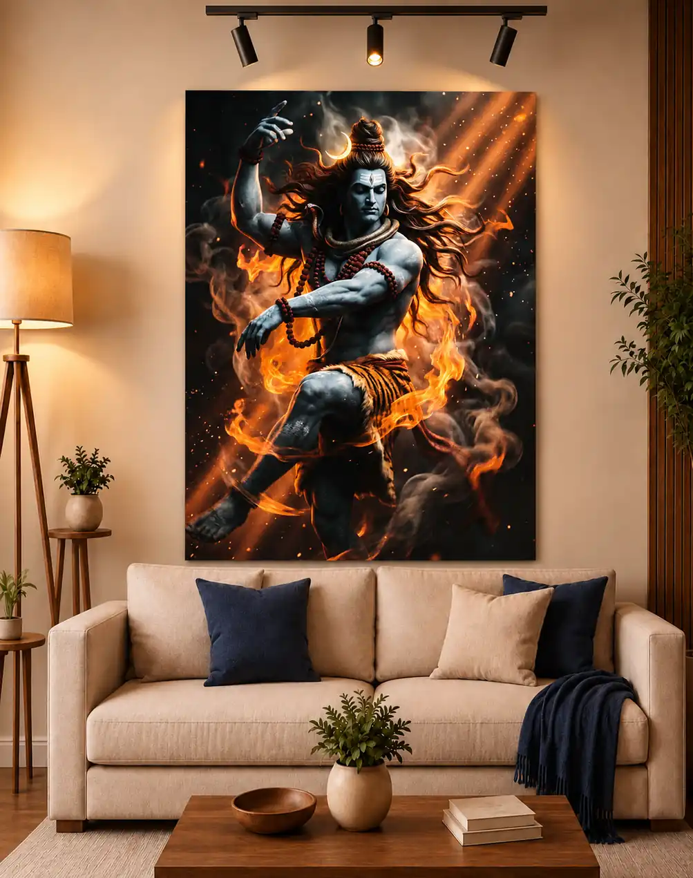 Anayat Lord Shiva Nataraja Cosmic Dance Canvas - Image 4
