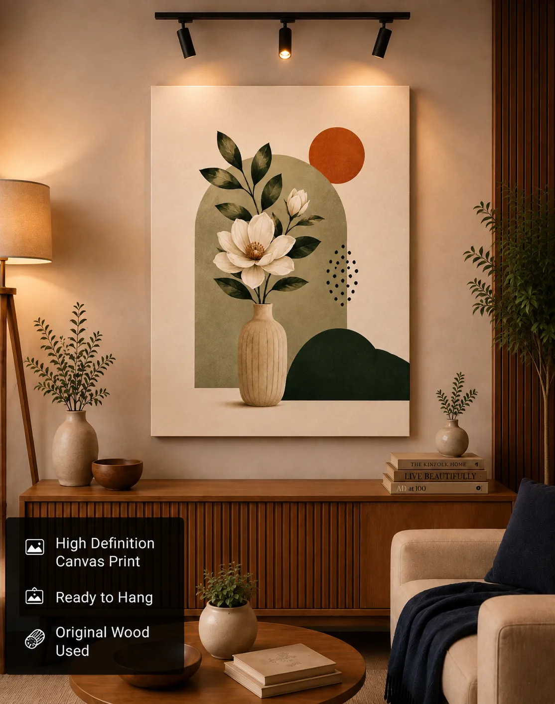 Anayat Minimalist Floral Still Life Canvas - Image 4